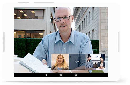 Hangouts on tablet